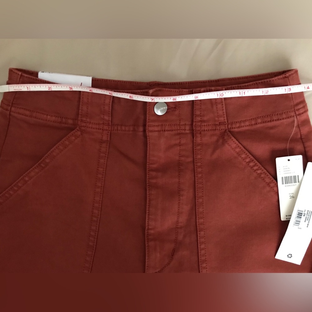 Joe’s Jeans x Anthropologie Chloe High Rise Wide Leg Pants Burnt Henna NWT Sz 26 - Picture 14 of 16